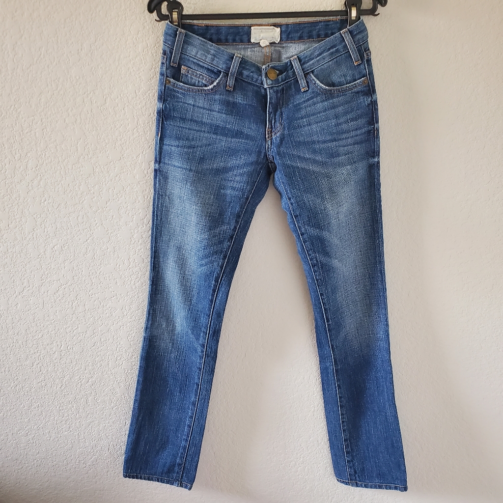 Current Elliot Low Rise Straight Leg Jeans